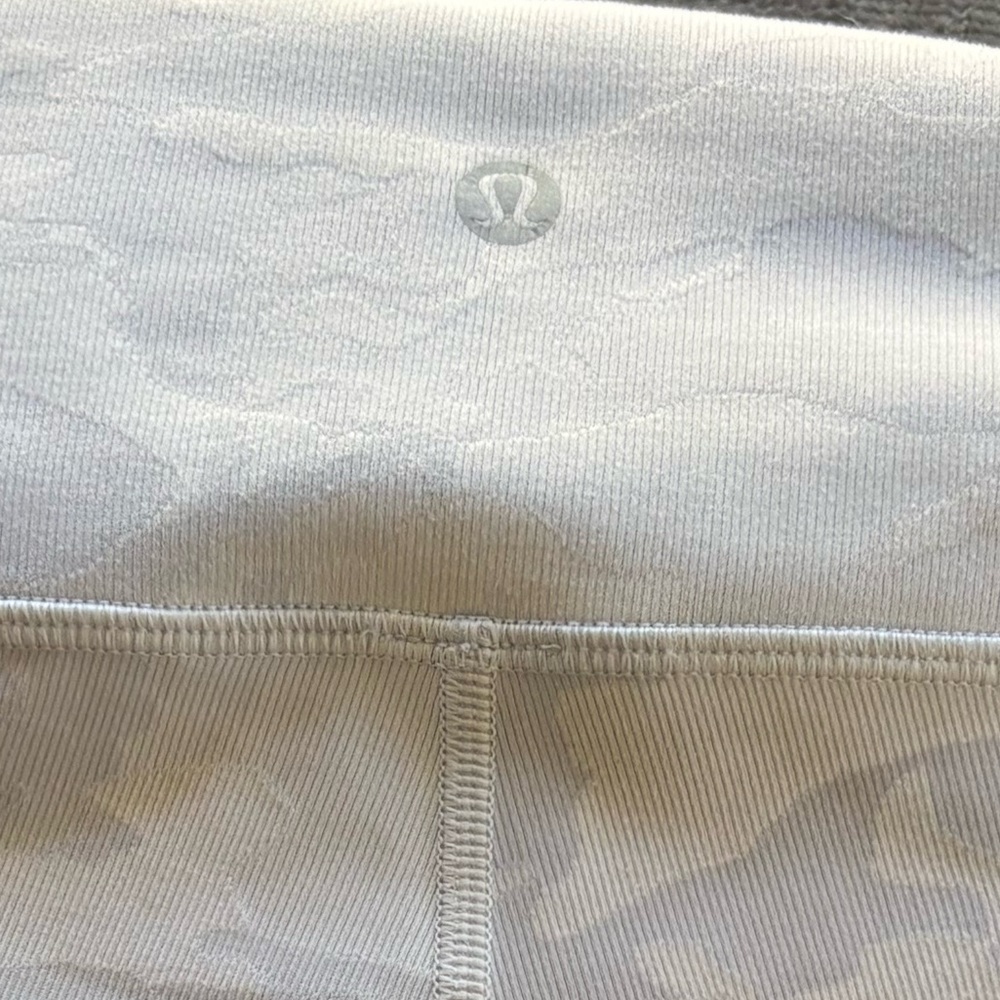 Lululemon White and Gray Camo Leggings